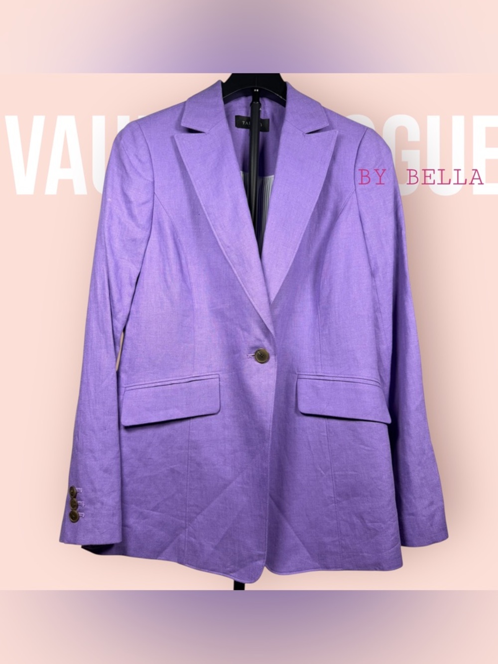 Talbots Lavender-Purple Single-Button Blazer - Picture 2 of 3